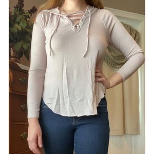 American Eagle soft & sexy plush pink pullover